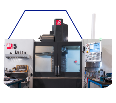 Centros de mecanizado CNC HAAS VF5 with X axis 1270 and Z axis 635.0